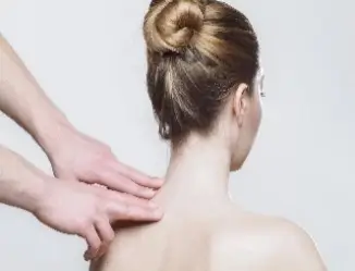 Client receiving a holistic therapy treatment