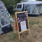 Holistic therapy treatment at a community event